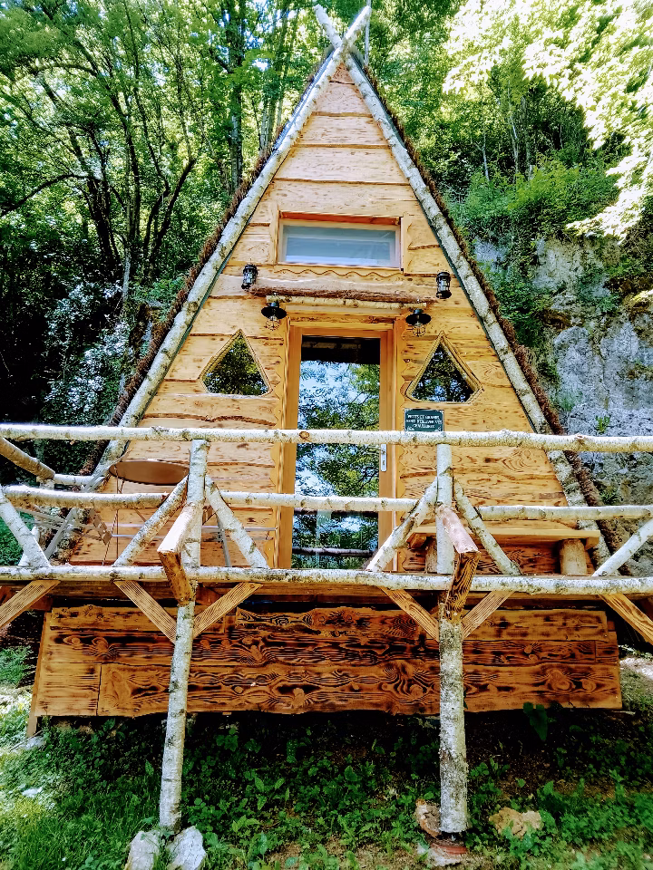 vue extérieur du chalet en bois éco conception